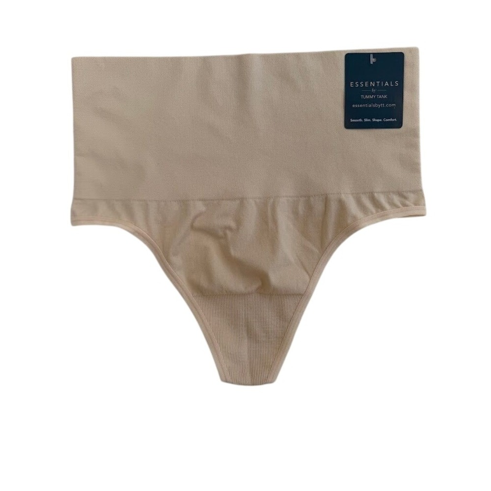 Essentials by Tummy Tank High Waisted Seamless Shapewear‎ Thong M/L